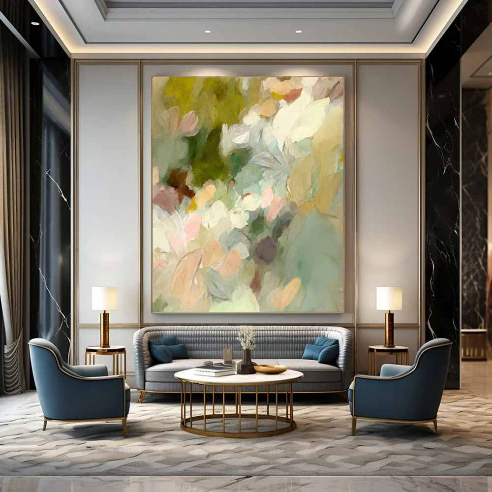 green floral wall art